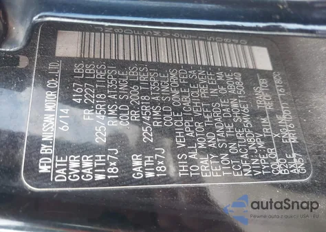 2014 Nissan Juke Nismo Rs z USA, uszkodzony, nr VIN JN8DF5MV6ET150840